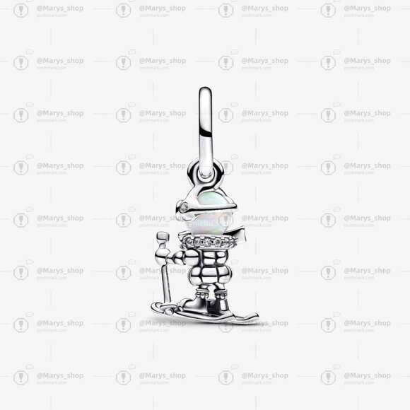 Pandora Skier Dangle Charm - Picture 2 of 6